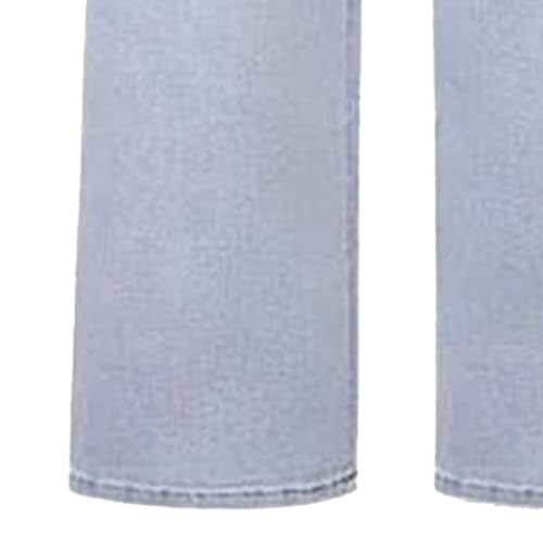 Mid Low Rise Baggy Jeans for Women Straight Distressed Trendy Casual Denim Pants with Pockets3