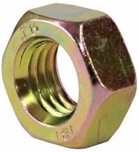 M16-2.00 Finished Hex Nut, Steel Metric Class 10, Zinc Yellow Plating (Quantity: 25)