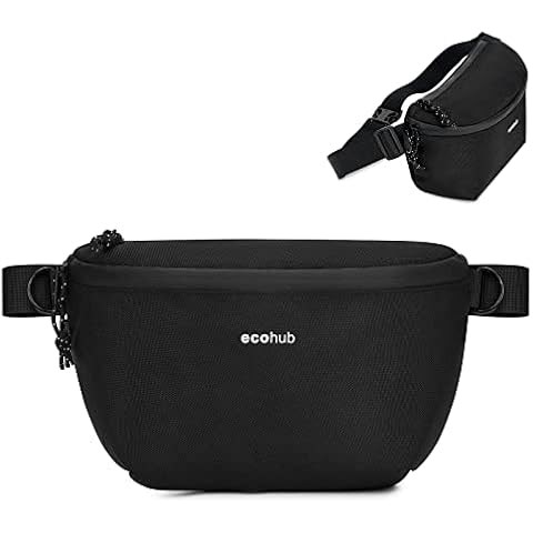 ECOHUB Riñonera con 6 Bolsillos y Bloque RFID Cover
