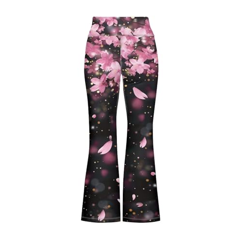 Image of Girls Flare Leggings Cute Bell Bottoms for Teen Girls Wide Leg Sweatpants for 5-14 T