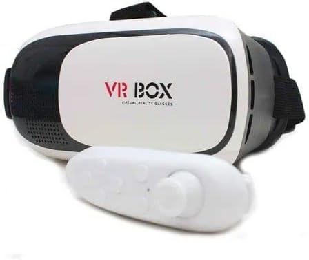 Óculos VR BOX 3D Realidade Virtual com Controle Bluetooth – Compa...