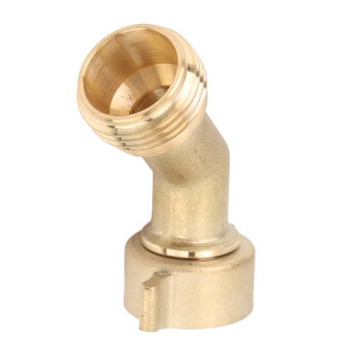 EBTOOLS Adaptateur de Coude de Tuyau en Laiton à 45 Degrés - Fil de 3/4 de Pouce pour RV, Camping-Car, Remorque, Jardin et Usage Marin