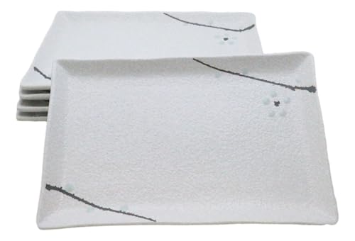 Set 5 platos rectangulares sushi 7.75 pulgadas miniatura 1