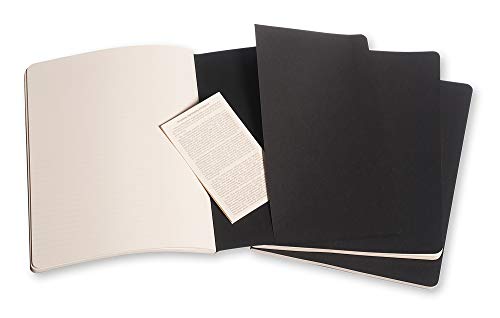 Moleskine Cahier Extra Large liniert schwarz. 3er Pack