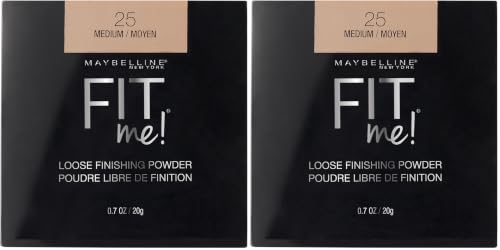 Image of Maybelline New York Fit me Loose Finishing Powder, 25 Medium (Pack of 2)