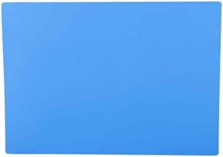 Zerone 350MM x 250MM Large Soldering Mat Anti-Static Silicone Pad 500℃ Heat Insulation Work Station Pad for BGA Soldering Iron Electronics PC (Dark Blue)