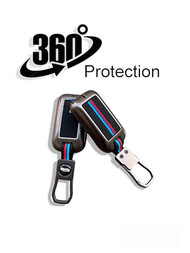 Image of TechSrmaji Metal Key Cover Compatible with Baleno, Grand Vitara, XL6, Swift, Brezza, Celerio, Ignis, Ertiga, Dzire, Fronx, Urban Cruiser, Rumion, Glanza, 2 Button Smart Key