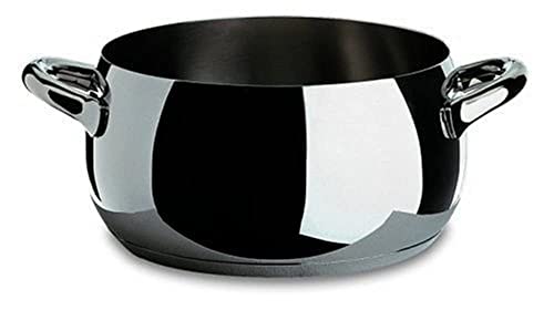 Alessi SG101/20 Mami Casseruola a Due Manici in Acciaio Inossidabile 18/10, Lucido