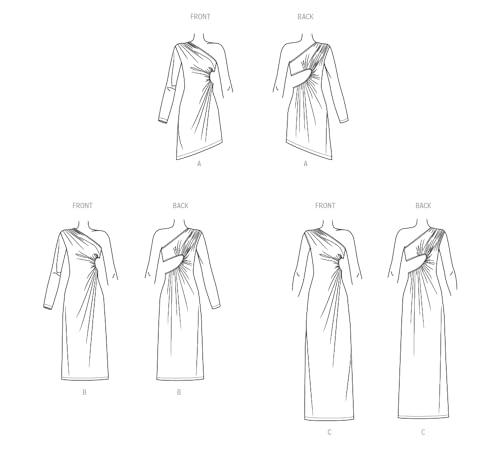 SIMPLICITY SS9885Y5 Misses' Knit Dress in Three Lengths Y5 (18-20-22-24-26), Multicoloured, Sizes 18-20-22-24-26 - Image 2
