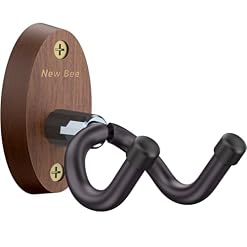 New Bee Ukulele Wall Mount, Guitar Wall Mount Hanger Hook Holder Stand Bracket with Screw Fits All Size Bass Mandolin Banjo - Les Beatles, Paul McCartney, John Lennon, RIngo Starr, George Harrison