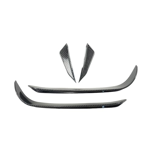 Spoiler Avant pour Golf 7 et GTI R 2013-2016 Look Carbone avec Canards