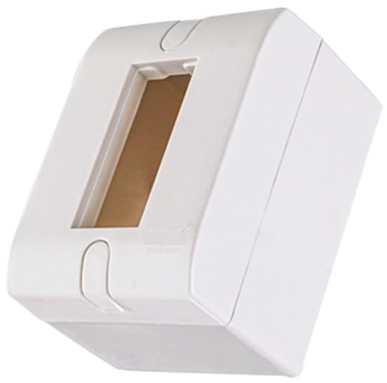 In-Wall Electric Switch Housing, 1 Module, Glossy Premium, Brass Nuts Fitting, White Color-image-41