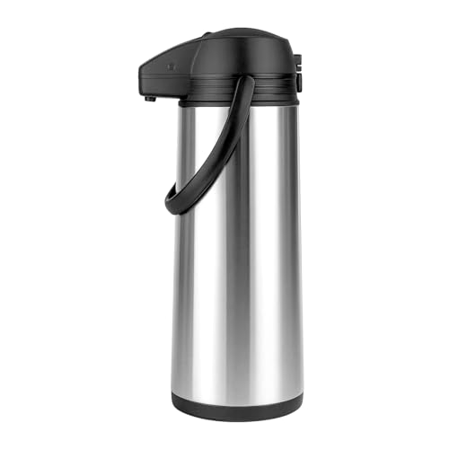 Garrafa Térmica Inox Good Coffee de Pressão Preto 1,9 Litros