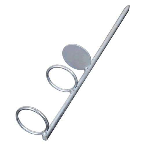 Esquirla Suporte de vara de pesca para chão, portátil, ao ar livre, metal resistente, rack de vara d
