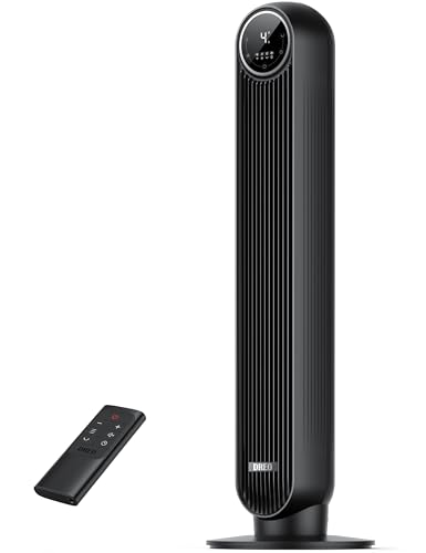 Dreo Ventilador de torre para dormitorio, velocidad de 7,6 m/s, ventilador de pie silencioso de 28 dB, ventilador oscilante de 90° con 4 velocidades, 4 modos, temporizador de 8 horas, Nomad One, color