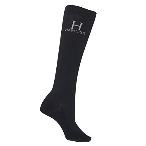 HARCOUR リヨン 薄手 ソックス ブラック EU35-39 HA-CW-18SS14