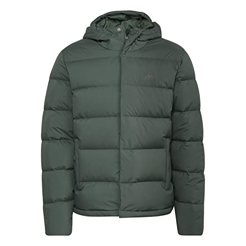 adidas Herren Helionic Hooded Down Jacket, Green Oxide, M