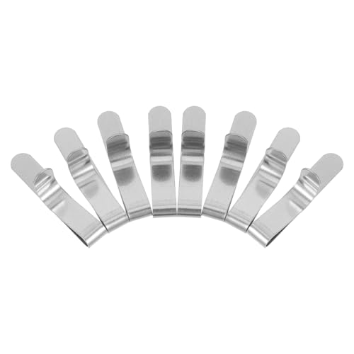 Veemoon Lot de 8 Pinces Fixation Anneaux à Gâteaux en Acier Inoxydable Robuste pour Moules à Mousse 6-10 CM de Hauteur Accessoires Pâtisserie pour Maintien Forme et Utilisation