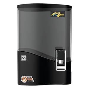 Aqua Libra ISI Mark Copper Water Purifier | 10-Stage Filtration | RO+UV+UF+MTDS with Copper & Alkaline | 12 L Capacity | 1 Year Warranty (Filters Included) Black Color