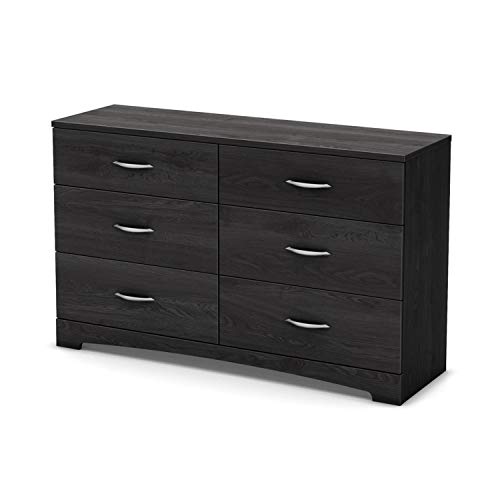 South Shore Step One 6-Drawer Double Dresser, Gray Oak #TOP18