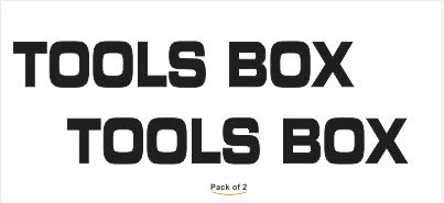 Tools Box Sticker Black,Size 8 X 1 Inch for Any Type of Tools Box- Vinyl Die Cut Brand: Signex-image-23