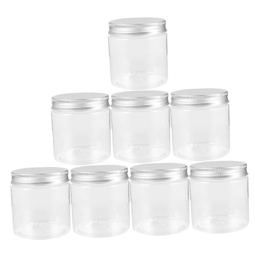 PAMINGONO 8 Tarros De Mermelada Transparentes Para La Cocina, Tarros De Mermelada, Tarros De Miel Sellados, Botellas Pequeñas De Mermelada De Frutas, Botellas De Mermelada De Plástico,
