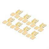 Besttoolifes Doppelter Huckepack-Flachsteckverbinder – Schnelltrennung, elektrische 2-Wege-Drahtklemme, Messing-Konstruktion, 6 mm Stecker/Buchse, 15 mm Länge, für Heimwerker und Automobil-Einsatz, 8