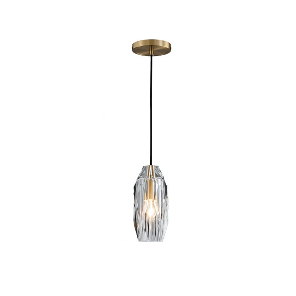 Luminaire suspendu moderne E14 abat-jour cristal lampe salon de chevet
