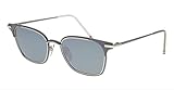 Sunglasses THOM BROWNE TB 107 B-T-GRY-SLV Matte Grey-Silver w/Dark Mirror-AR