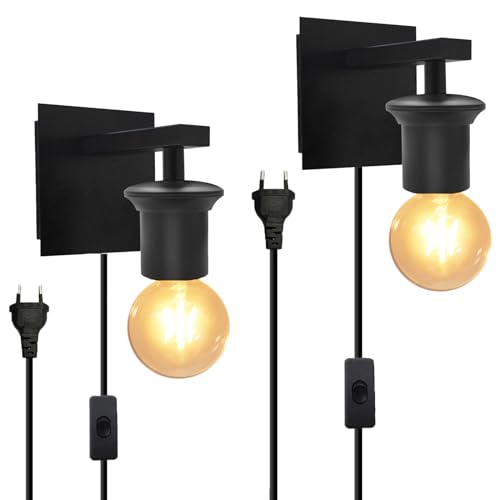 Lampada da Parete Interna Industriale, 2 Pezzi