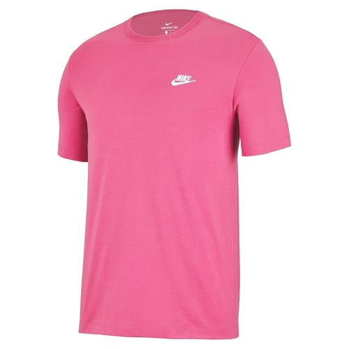 Image of Nike Sportswear Club Men's T-Shirt (Pinksicle /White) Size 4X-Large