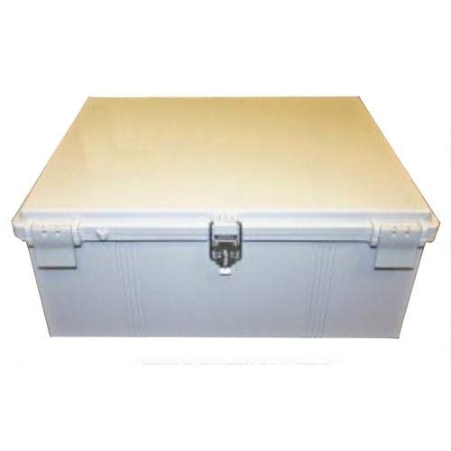 BUD Industries NBF-32242 Plastic Indoor NEMA Economy Box 23.62" L x 19.68" W x 9.84" H, Gray