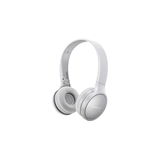 Panasonic RP-HF410BE-W- Auriculares Inalámbricos Minimalistas (Bluetooth, Unidad Control 30 mm, Imán de Neodimio, Plegable, 20h Duración, Control Voz, Carga Rápida) Color Blanco