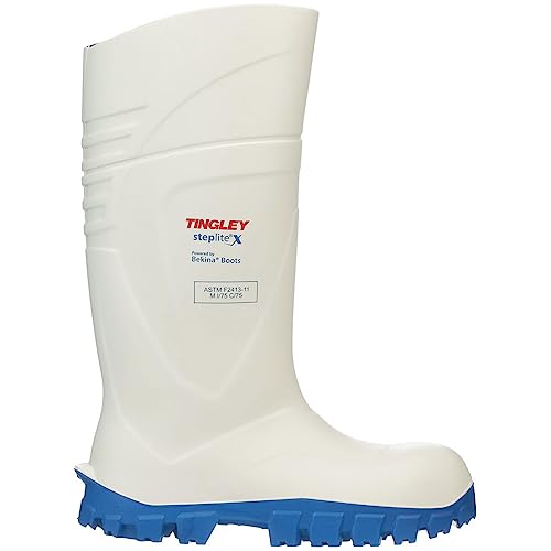 Tingley StepLite X Powered by Bekina 77258 Boots, Mens 13, White/Blue