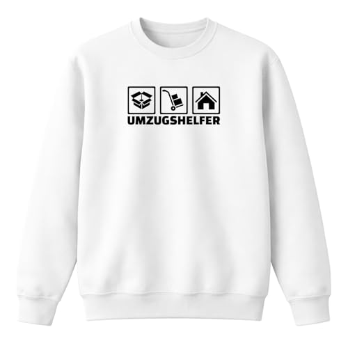 Sweat déménagement meuble et appartement blanc S pour porter les cartons