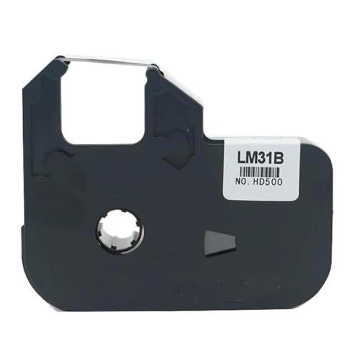 2PCS Ink Ribbon Black Ink Cartridge For PVC Tube PVC Pipe Tape Label Printing Printer LK-320 LK-340 LK-360 LabeL Typewriter(LM31