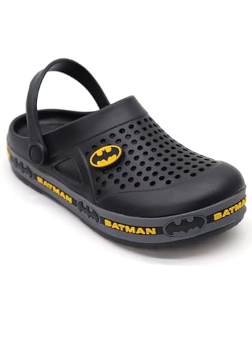 Image of SVAAR Batman Men's Mysterious Clogs with Authentic Batman Charms and Adjustable Back Strap
