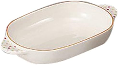 Set of 5, Heat Resistant Gratin Banko Ware Polka Dot Orange Line Gratin Dish, 8.7 x 5.2 x 1.4 inches (22 x 13.2 x 3.5 cm), Western Tableware, Restaurant, Hotel, Cafe, Restaurant, Commercial Use