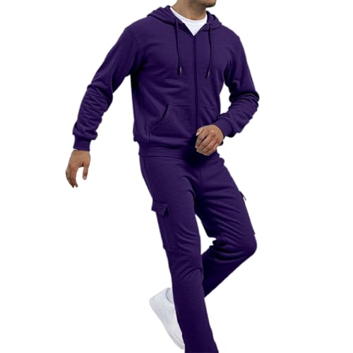 Ensemble décontracté homme violet pour vos activités de plein air en automne