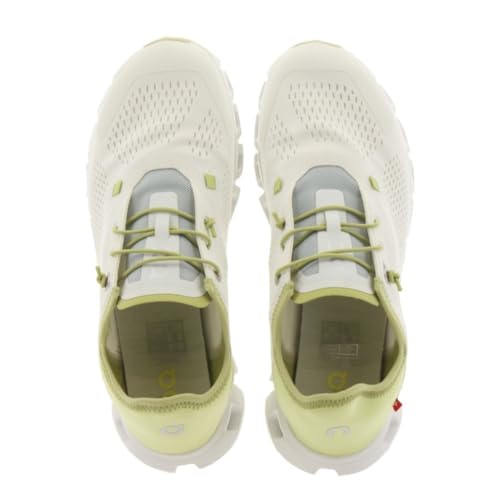 On Women's Cloud 5 Coast Running Shoes, Ivory/Acacia, 6.5 US4