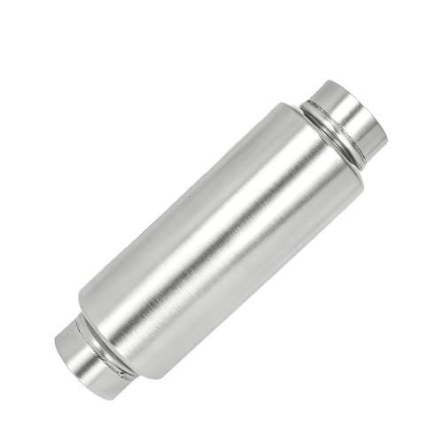 YRAG-PART 3 Inlet Universal Resonator Stainless Steel Performance Muffler 3 Outlet 13 Overall Length Polished Straight Through Design Deep Tone (3/4.5)
