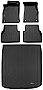SMARTLINER All Weather Custom Fit Black 2 Row Floor Mats and Cargo Liner Set Compatible with 2019-2023 Audi A7/S7