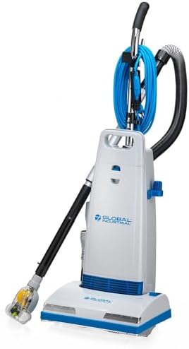 Miniatura 8 de Global Industrial Aspiradora vertical comercial con herramientas a bordo, camino de limpieza de 14 pulgadas de ancho, para alfombras y suelos duros,
