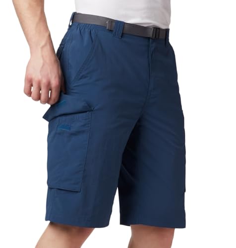 Image of Columbia Men's Regular Fit Shorts (AM4723 Cypress Heather Camo Print 40)