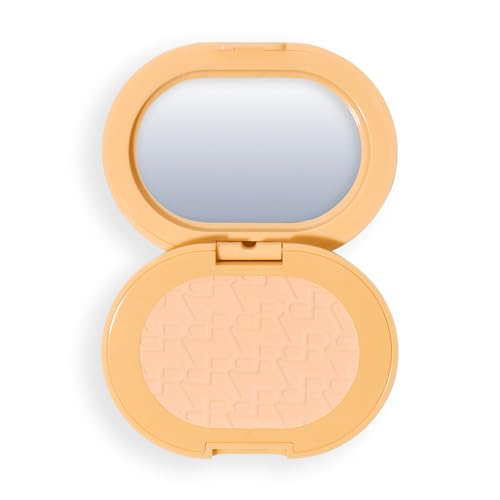 Revolution Powder Pops Instant Blur Setting Powder, Polvo Fijador Efecto Airbrush Inspirado en K-Beauty, Suaviza la Piel y Minimiza Poros, Vegano, Banana, 5 g