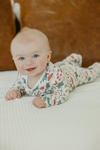 Image of Copper Pearl Baby Zip-Up Footie Pajamas - Soft Stretchy Sleep and Play Footies for Boys and Girls