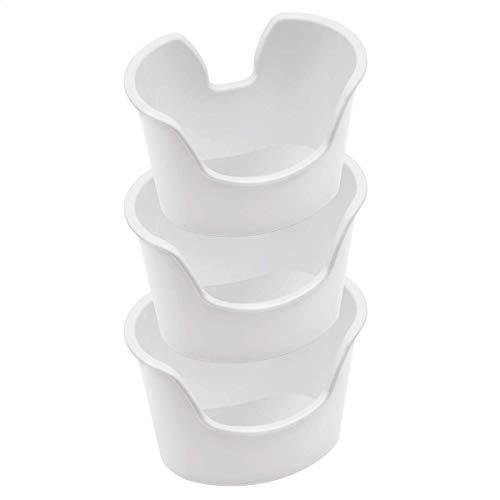 Acu-Life Ear Wash and Ear Wax Remover Basin, Molded for Comfort Fit, Easy to Use Design, White, 3 Count