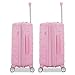American Tourister Minnie Mouse Carry-On Luggage - Airline Approved, Durable Hardshell with RightHeight Adjustable Handle - Expands 1.5in - Roll Confidentially with Dual 360 Spinner Wheels