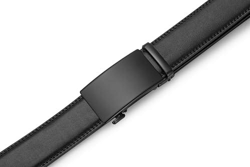 Image of Men's Belt, Ratchet Dress Casual Belt with Adjustable Automatic Buckle Trim to Fit