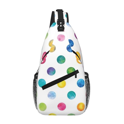 Sac mono-bretelle homme à pois bleus idéal pour vos trajets urbains et voyages